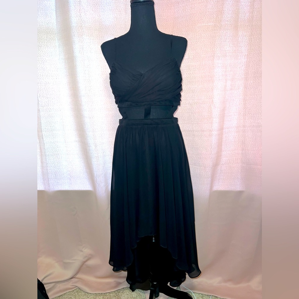 High Low Dress with Cutouts